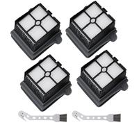 4 filtres HEPA de rechange pour les aspirateurs Tineco Floor One S5/ Switch S6/ S7 Pro/Switch S7/ S7 Combo/ S7 Flashdry Steam, filtres de rechange lavables accompagnés de 2 brosses de nettoyage