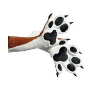 4-Finger Beast Paws with, 3D Pads Furry Claw Gloves Fursuit