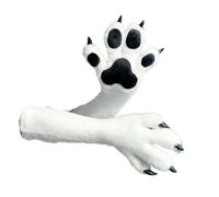 4-Finger Beast Paws with, 3D Pads Furry Claw Gloves Fursuit