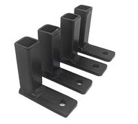 4 fixations grille de défense carré de 15 x 15 mm