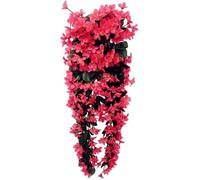 4 fleurs artificielles suspendues, pétales, rose, 80cm, mariage, décoration