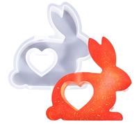 4. Forme : forme de lapin de Pâques | Moule en silicone hydroponique pour décoration de jardin et de bureau à domicile