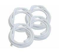 4 gaines à fermeture auto pour câble - coloris blanc / 3 m Callstel