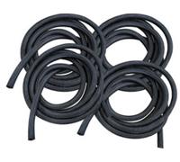 4 gaines à fermeture auto pour câble - coloris noir / 3 m Callstel