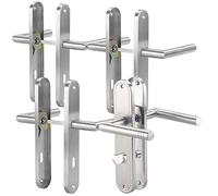 4 garnitures de porte en inox, dont 1 pour WC/salle de bains [AGT]