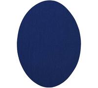 4 Genouillères thermocollantes couleur Bleu foncé. Coudières pour protéger vos vêtements et réparer pantalons, vestes, pulls, chemises. 16 x 10 cm.