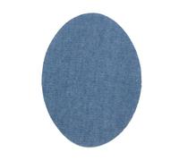 4 Genouillères thermocollantes couleur Bleu jean. Coudières pour protéger vos vêtements et réparer pantalons, vestes, pulls, chemises. 16 x 10 cm.