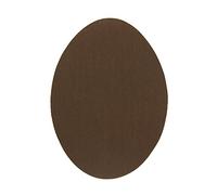 4 Genouillères thermocollantes couleur Marron clair. Coudières pour protéger vos vêtements et réparer pantalons, vestes, pulls, chemises. 16 x 10 cm.