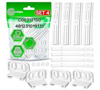 4 Glissiere Porte pour Frigo Congelateur Encastrable C00312150 pour Indesit