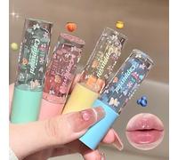 4 Gloss Transparent Pailletés,Brillant A Lèvres Hydratant Brillance Instantanée,Shiny Huiles à lèvres Splendide Translucide,Base pour Gloss Revitalisante
