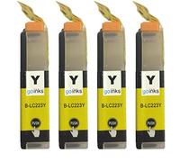 4 Go Inks Cartouches d'encre Jaune pour remplacer Brother LC223Y Compatible/non-OEM pour Brother DCP et MFC Imprimantes