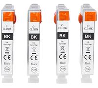 4 Go Inks Cartouches d'encre Noire pour remplacer PGI-8Bk Compatible/Non-OEM pour PIXMA & Pixus Imprimantes