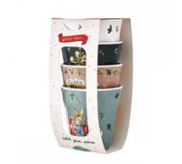 4 gobelets pierre lapin noël blanc TU