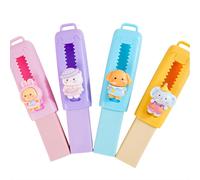 4 Gommes Rétractables En Forme D'animaux,4 Couleurs,Gommes Crayon À Lèvres Push-Pull Fantaisie Pour Enfants,Élèves,Devoirs,École,Cadeaux D'anniversaire