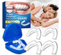 4 Gouttière Anti Ronflement, Guards to Prevent Bruxism, pour dormir contre le bruxisme, bon pour le sommeil, Protege Dent Nuit, Protecteurs Buccaux