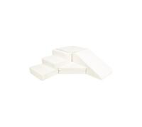4 grands blocs de constructio mousse crème