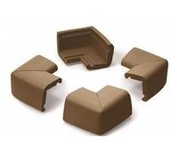 4 grands coins en mousse antichoc chocolat - prince lionheart