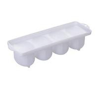 4 Grid Pickled Egg Container - Clear, Sealing Compartmented Braised Egg