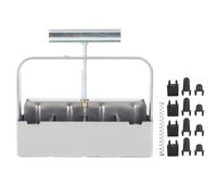 4 Grids Manual Soil Tool for Seedlings, Steel Garden Tool, to Use and Reusable, Saves on Plastic Pots, Ergonomic Handle