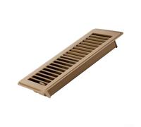 4 grilles d'aération de sol de 25,4 cm - En acier robuste - Réglables - Pour la maison (marron)