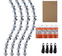4 ×GTA 26 Chaîne de tronçonneuse de 4 pouces, compatible avec Stihl 36700000028, 1/4"" 1.1 mm 28 maillons d'entraînement