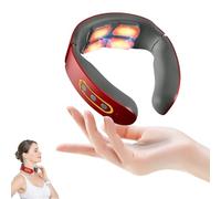 4 Head Intelligent Neck Massager,pulsex Neck Massager High Blood Pressure,masseur Cervical Ems Avec Chauffagel,appareil De Massage Cervicales Et Cou,masseur De Cou Électrique, 6 Modes, 9 Intensity-B