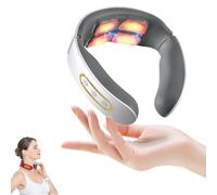 4 Head Intelligent Neck Massager,pulsex Neck Massager High Blood Pressure,masseur Cervical Ems Avec Chauffagel,appareil De Massage Cervicales Et Cou,masseur De Cou Électrique, 6 Modes, 9 Intensity-A