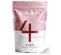 4 HER Collagène en Poudre - Protéine de Collagène Bovin Hydrolysé 100% Pur - Peptides de Collagène Type I & III - Sans Arôme - 500g (33 Portions) 15g Par Portion