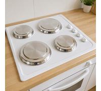 HI Haushalt International Lot de 4 Cache-plaques de Cuisson en Acier Inoxydable