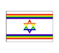 4 Holes In 4 Corners 90 X 150cm Drapeaux Arc-En-Ciel En Polyester Pour La Gay Pride, Israël Et Kaléliens, 90x150cm Drapeau Haute Qualité ""Nipseyteko