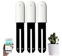 4 Hop 1 Capteur Testeur de Sol, Humidité Plante Meter Sol, Intelligente Hygrometre Plante, Surveillance Automatique du Niveau D'humidité/Lumière/Fertilité/Température, pour Mijia APP (3 Packs)