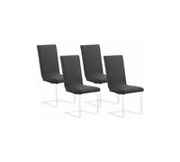 Infactory 4 housses de chaise extensibles - Noir