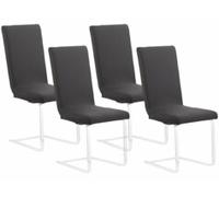 4 housses de chaise extensibles - Noir Infactory