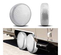 4 housses de protection pour roues - Universels - Anti-poussière - En aluminium - Avec sangle et boucle ajustable