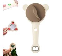 4-in-1 Adjustable Jar Opener for Seniors, Stainless Steel Lid Remover with Non-Slip 3 Claw Grip, Multi-Purpose Bottle Opener for Weak Hands, Fits 1 to 3.8 Inch Caps (1Pc)