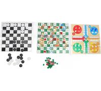 4 In 1 Brettspielen setzen klare Muster faltbare tragbare internationale Checkers, die Schach für Kinder fliegen