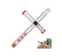 4-in-1 Drilling Positioning Rulers, 60cm T Square Ruler Woodworking Ruler, Precise Drilling Tool for Drilling Tools, Carpentry, Scribing Gauge, Drawing