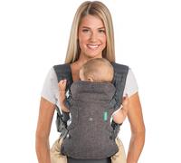 4-In-1 Flip Baby Carrier-Ergonomic-4 Ways To Wear -Convertible-Comfortable-Padded Straps-Adjustable -Head Support-For Babies Weighing 3.6 To 14.5 Kg-Grey