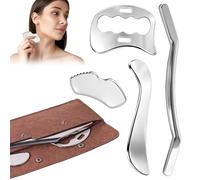 4-In-1 Gua Sha Edelstahl Outil De Massage Guasha Pour Drainage Lymphatique