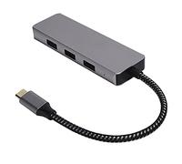 4 in 1 Hub Type C to B Docking Station, B 3.0 and 2.0 Adapter, Aluminum y Multi Port Hub with 4K Output for Laptops, Smart TVs, Monitors and Projectors