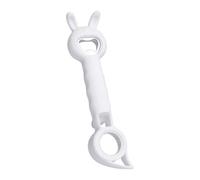 4 in 1 Jar Opener Ergonomic Labor Saving Tool for Kitchen | Durable PP and stainless steel material with anti slip grip, designed for home kitchen use Blanc