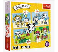 4 In 1 - Kittykit Day (12-15-20-24 Pièces) - Puzzle 12, 15, 20 Et 24 Pièces
