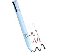 4 In 1 Makeup Pen, Eyebrow Pencil & Eyeliner & Lip Liner & Highlighter Pen, All In One Makeup Pen Waterproof Eye, Lip And Face Makeup, 4 Color Multi-Function Makeup Beauty Pencil(Blue A)