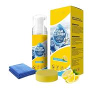 4-in-1 Multi-Enzyme Foam Cleaner, 150ML Powerful Foam Cleaner Multi Purpose, Professional Deep Cleaning for Car Interior, Kitchen, Bathroom & Sofa (1pcs)