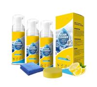 4-in-1 Multi-Enzyme Foam Cleaner, 150ML Powerful Foam Cleaner Multi Purpose, Professional Deep Cleaning for Car Interior, Kitchen, Bathroom & Sofa (3pcs)