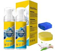 4-In-1 Multi-Enzyme Foam Cleaner,2Pcs Foam Cleaner,Nettoyant Mousse Pour Matelas,Portable Nettoyant pour Sièges De Voiture, Nettoyant en Mousse pour Voiture Et Maison,Élimine la saleté,150ML
