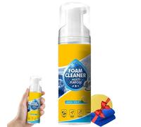 4-in-1 Multi-Enzyme Foam Cleaner 5oz | All-Purpose Deep Cleaning Spray | Foam Cleaner Multi Purpose,for Car Interior, Kitchen Grease, Bathroom Tiles, Sofa Upholstery (1)