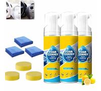 4-In-1 Multi-Enzyme Foam Cleaner 5oz, All-Purpose Deep Cleaning Spray For Car Interior, Kitchen Grease, Bathroom Tiles And Sofa Upholstery, Powerful Multipurpose Enzyme Foam Cleaner (3PC)