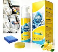 4-in-1 Multi-Enzyme Foam Cleaner 5oz, All-Purpose Deep Cleaning Spray for Car Interior, Kitchen Grease, Bathroom Tiles, Sofa Upholstery, Deep Cleaning Foam Spray with Lemon Fresh Scent (1PCS)