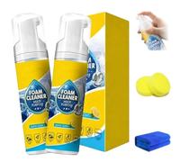 4-in-1 Multi-Enzyme Foam Cleaner 5oz, All-Purpose Deep Cleaning Spray for Car Interior, Kitchen, Powerful & Multipurpose Car Interior Foam Cleaner, Foams Cleaners Multi Purpose (2PCS, 300ML)